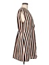 Leith 100% Polyester Stripes Brown Casual Dress Size M - photo 4