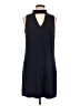 Maggy L Solid Blue Casual Dress Size 10 - photo 1