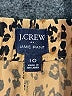 J.Crew Factory Store 100% Polyester Animal Print Brown Casual Pants Size 10 - photo 7