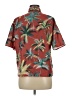 Unbranded 100% Polyester Tropical Red Short Sleeve Blouse Size M - photo 2
