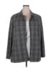 Matty M Checkered-gingham Gray Blazer Size 3X - photo 1