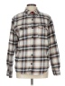Rainforest 100% Cotton Plaid Tan Long Sleeve Button-Down Shirt Size L - photo 1