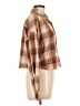 No Comment Plaid Brown Long Sleeve Blouse Size L - photo 4