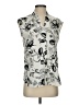 Monday Fun 100% Polyester Ivory Sleeveless Blouse Size S - photo 1