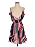 Express 100% Polyester Stripes Pink Cocktail Dress Size S - photo 1