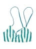 Unbranded Stripes Teal Blue Swimsuit Top Size S - photo 1