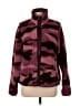 Old Navy 100% Polyester Animal Print Burgundy Faux Fur Jacket Size M - photo 1