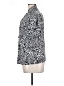 Elementz Animal Print Silver Short Sleeve Blouse Size XL - photo 5
