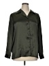 Kathie Lee 100% Polyester Solid Green Long Sleeve Blouse Size XL - photo 1