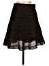 Zara 100% Polyamide Chevron-herringbone Brown Formal Skirt Size S - photo 1