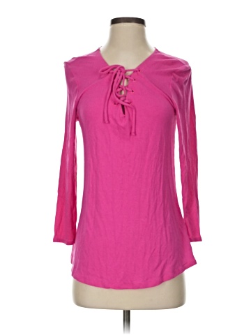 Kaari Blue 3/4 Sleeve T-Shirt (view 1)