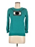 ModCloth Graphic Teal Pullover Sweater Size M - photo 1