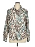 Unbranded 100% Polyester Paisley Ivory 3/4 Sleeve Blouse Size XL - photo 1