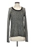 Olivia Moon Chevron-herringbone Silver Black Pullover Sweater Size S - photo 1