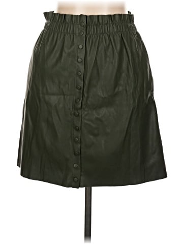 Zara Faux Leather Skirt (view 1)