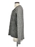 Olivia Moon Chevron-herringbone Silver Black Pullover Sweater Size S - photo 5