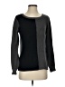 Project 100% Cotton Color Block Gray Pullover Sweater Size S - photo 1