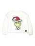 Justice White Pullover Sweater Size 12 - 14 - photo 1