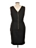 Sandra Darren 100% Polyester Black Cocktail Dress Size 10 - photo 2
