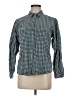 Woolrich 100% Cotton Houndstooth Green Long Sleeve Button-Down Shirt Size M - photo 1