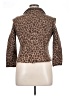 Talbots 100% Merino Wool Animal Print Brown Wool Blazer Size XL - photo 2