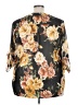 Cleo 100% Polyester Floral Gray 3/4 Sleeve Blouse Size 3X - photo 2