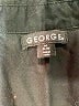 George Solid Black Long Sleeve Button-Down Shirt Size M - photo 7