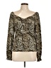 MICHAEL Michael Kors Gold Long Sleeve Blouse Size L - photo 1
