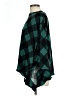 emerald Plaid Green Poncho Size L - photo 5