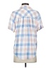 Rails Color Block Blue Short Sleeve Blouse Size S - photo 2