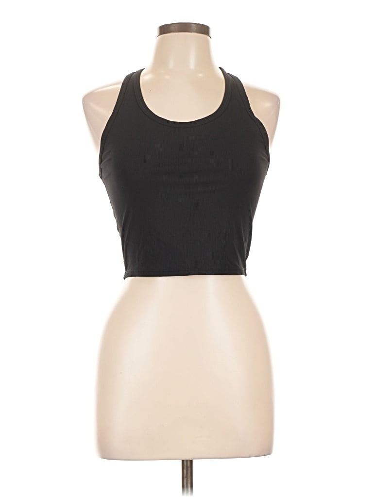 Pre-owned Jolyn Tank Top Black Halter Neckline Tops
