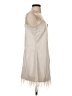 Aqua 100% Polyurethane Tan Casual Dress Size S - photo 4