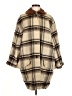 Unbranded Plaid Brown Tan Coat Size L - photo 1