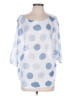 Assorted Brands Blue White Poncho Size L (estimated) - photo 1