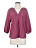 Joie 100% Silk Red 3/4 Sleeve Silk Top Size XS - photo 1