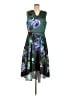 Samuel Dong 100% Polyester Print Green Cocktail Dress Size M - photo 1