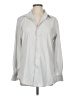 Bill Blass Polka Dots Silver Long Sleeve Button-Down Shirt Size M - photo 1