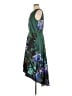 Samuel Dong 100% Polyester Print Green Cocktail Dress Size M - photo 5