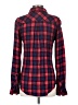 Rails 100% Rayon Plaid Red Long Sleeve Button-Down Shirt Size XS - photo 2