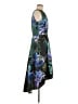 Samuel Dong 100% Polyester Print Green Cocktail Dress Size M - photo 4