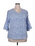 Unbranded 100% Polyester Blue 3/4 Sleeve T-Shirt Size XXL - photo 1