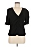 Madewell Black Short Sleeve Blouse Size 10 - photo 1