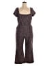 Jonathan Simkhai Animal Print Brown Jumpsuit Size 14 - photo 1
