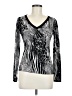 Belldini Animal Print Silver Pullover Sweater Size M - photo 1