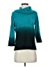 Kim Rogers 100% Acrylic Teal Turtleneck Sweater Size S (petite) - photo 1