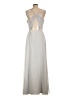 MARCHESA notte 100% Polyester Gray Casual Dress Size 12 - photo 2