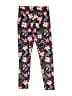 Justice Floral Black Casual Pants Size 10 - photo 1