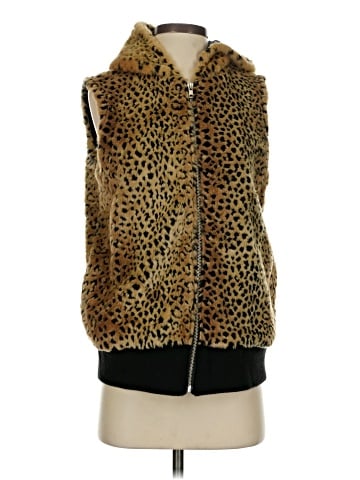 Allen Allen Faux Fur Vest (view 1)