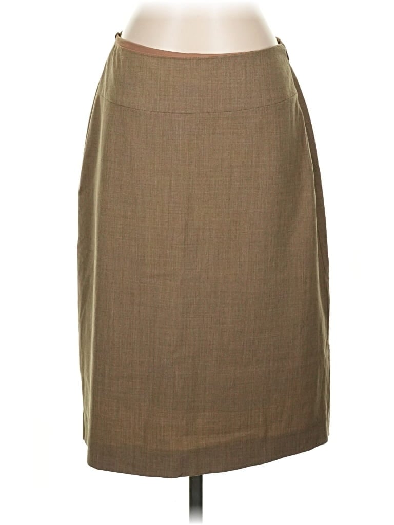 Pre-owned Banana Republic Wool Skirt In Tan