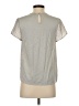 Left Coast by Dolan 100% Polyester Metallic Silver Short Sleeve Blouse Size XS - photo 2